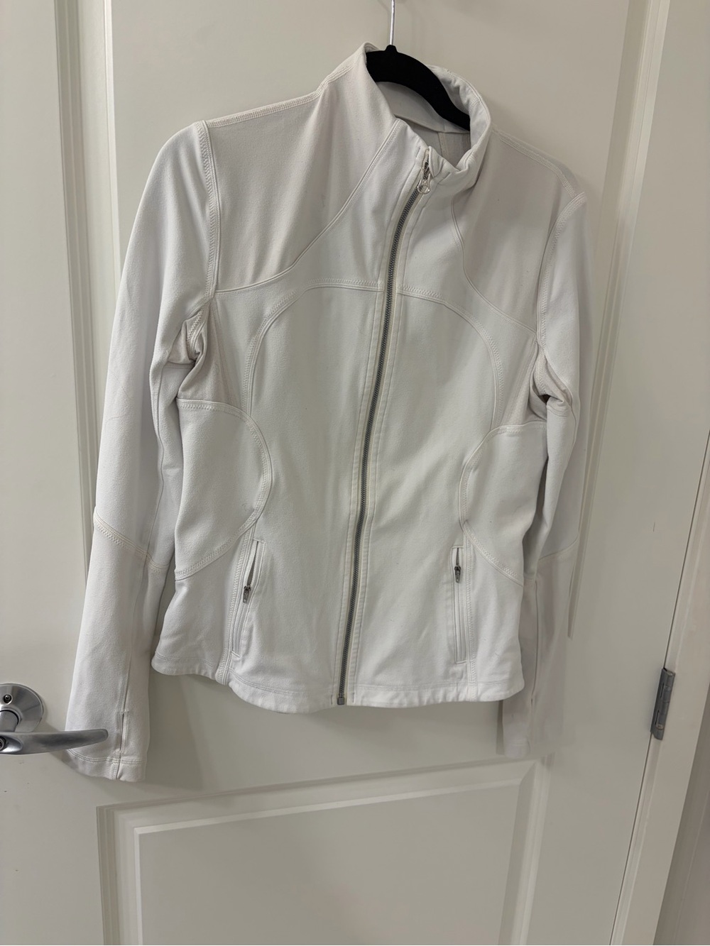 Women's Lululemon White Zip-Front Lightweight Jacket size 10